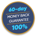 60-day money back guarantee, 100%